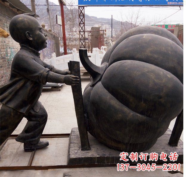 南京精致男孩铜雕