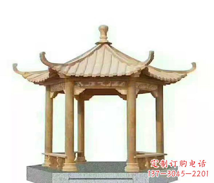 南京晚霞凉亭石雕