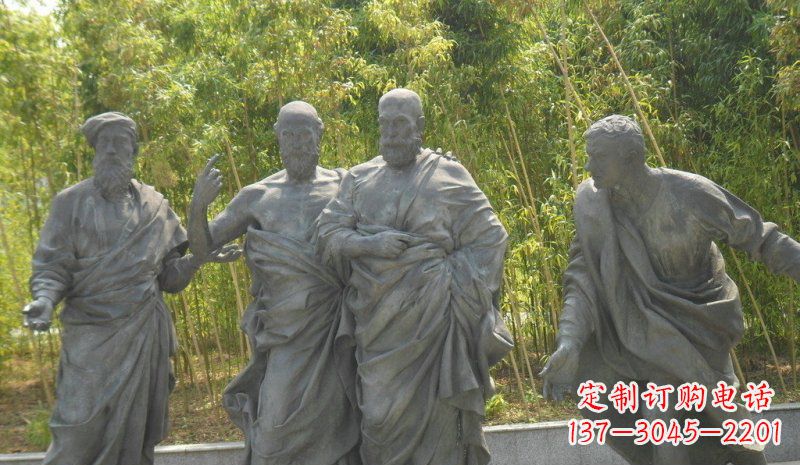 南京传承经典,深情呈现——铜雕西方名人人物雕塑