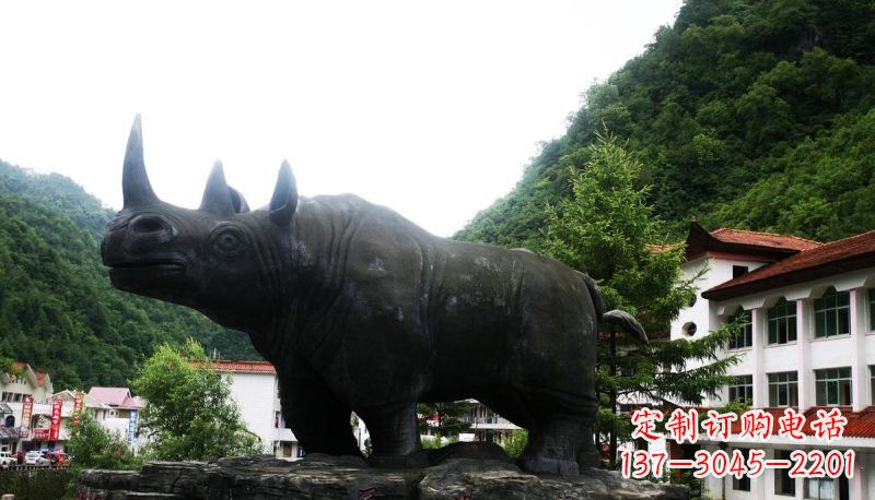 南京艺术犀牛石雕