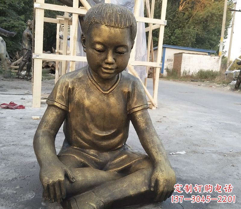 南京孩子们的梦想-铜质儿童雕塑