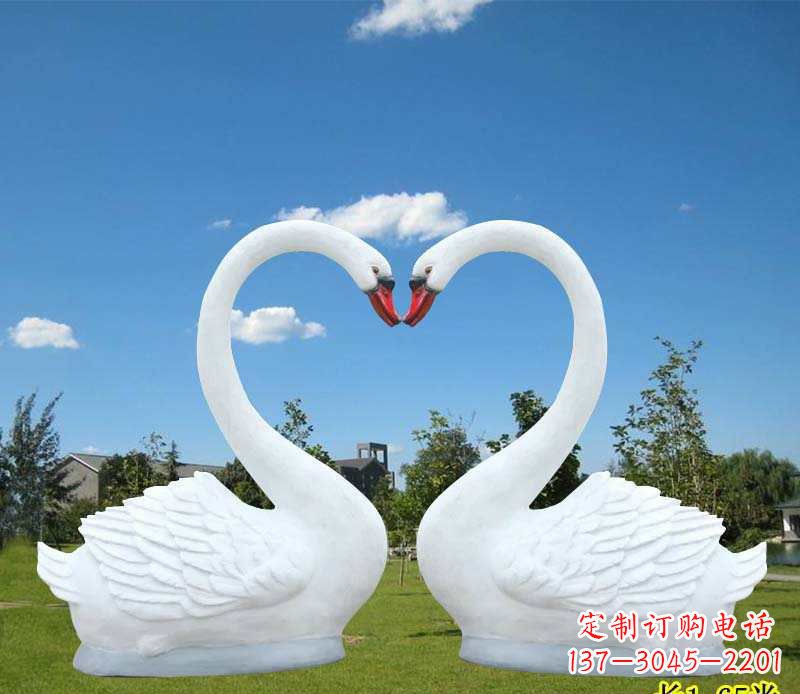 南京玻璃钢仿真天鹅雕塑