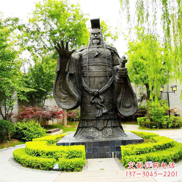 南京公园园林大型古代帝王秦始皇雕塑
