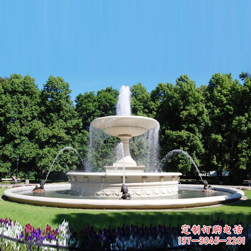 南京大型欧式石雕喷泉雕塑,提升园林气派