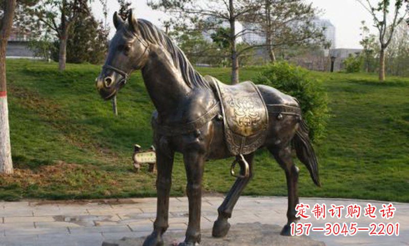 南京公园铸铜马