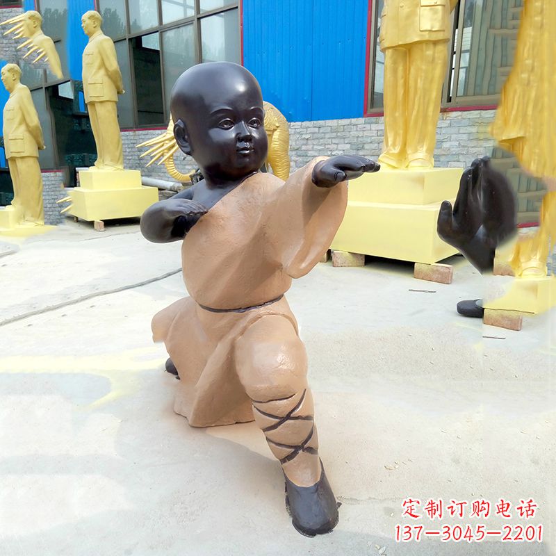 南京传承传统文化的绝佳礼品——“功夫小和尚”雕塑
