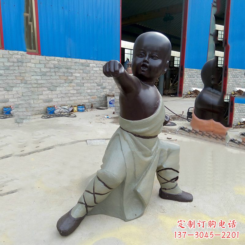 南京精致和尚铜雕塑