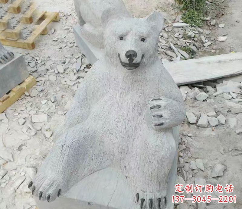 南京精美狗熊石雕