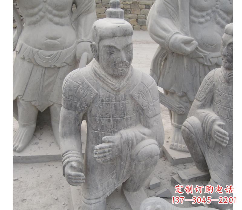 南京古代兵马俑石雕