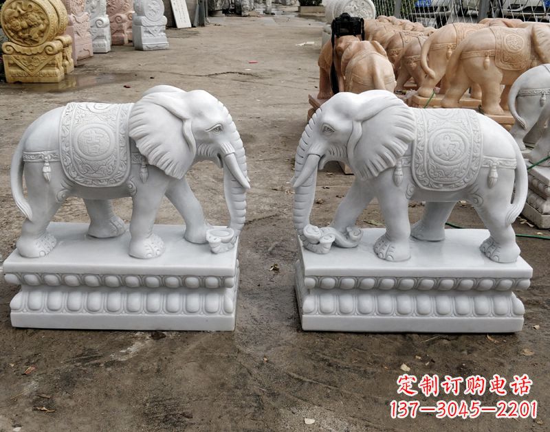 南京传统古老工艺大象雕塑