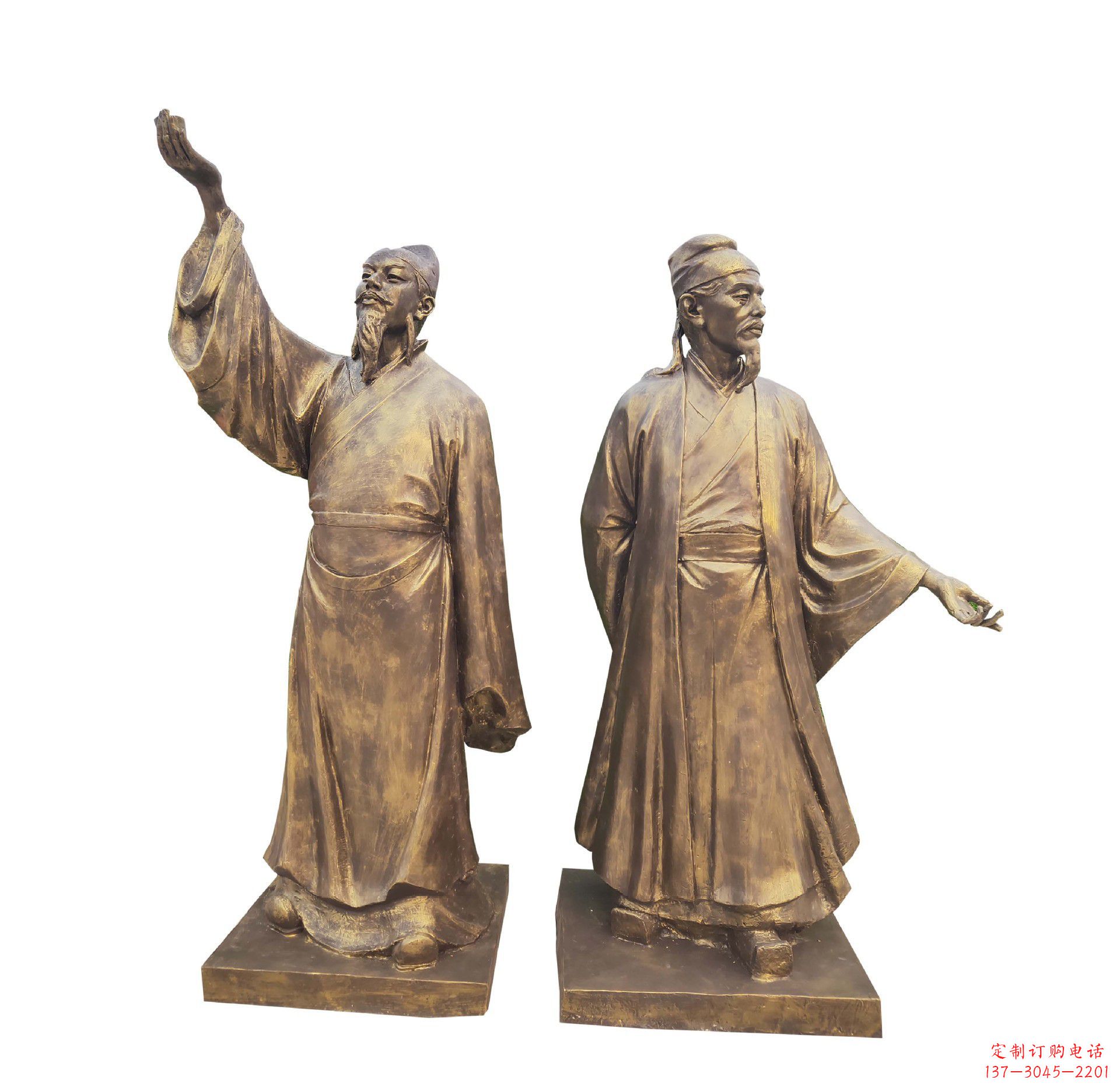 南京中领雕塑-传承古代文人雅士李白雕塑