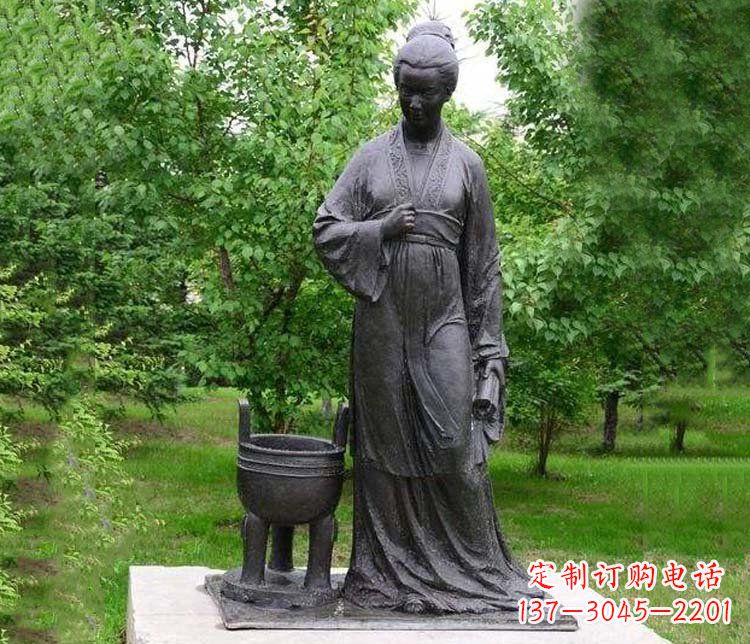 南京李清照铜雕-精致的传统艺术