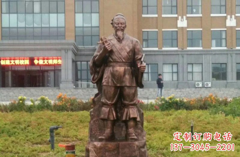 南京传承古代名人铜雕——鲁班雕像