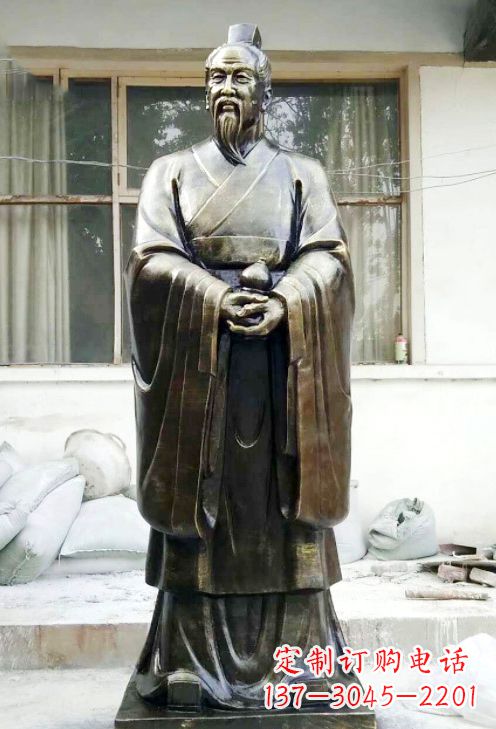 南京精美扁鹊铜像,精雕细琢,展现古典之美