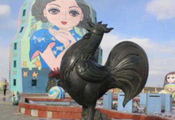 南京艺术精美的公鸡雕塑
