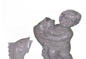 南京飘洒雕塑——公园景观石雕鱼喷泉