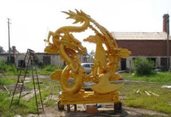 南京产品名称“象征吉祥，唤醒美好——中领雕塑铜雕龙凤呈祥”
