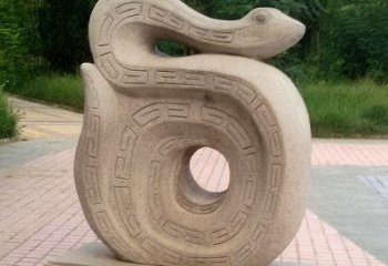 南京砂岩动物蛇雕塑