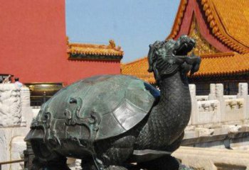 南京精美铜雕龙龟，给你公园独特色彩