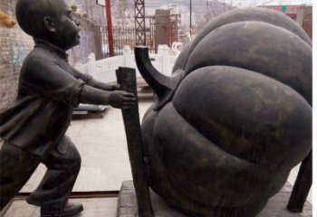 南京精致男孩铜雕