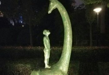 南京壮观绝伦的长颈鹿雕塑