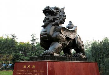 南京独角兽雕塑，释放公正之美