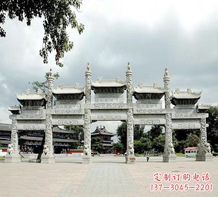 南京古代石牌坊雕塑