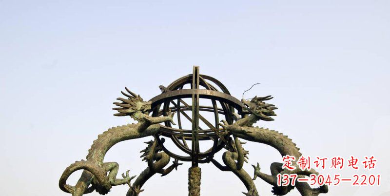 南京传承中国古代文化,浑天仪铜雕——让精致的往事重现