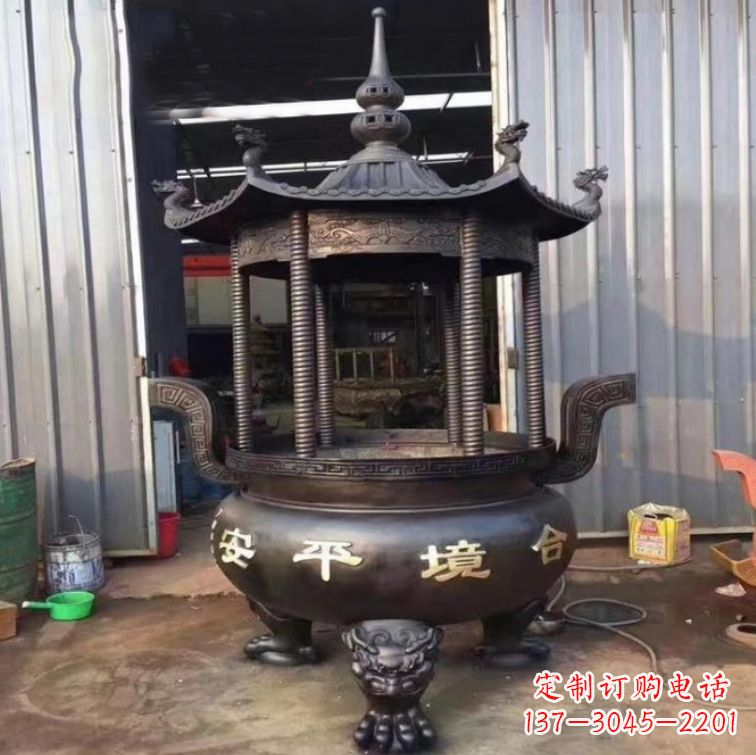 南京古代铜雕香炉
