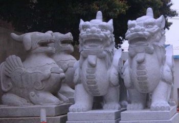 南京古典独角兽石雕
