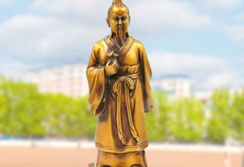 南京古代神医纯铜扁鹊雕像