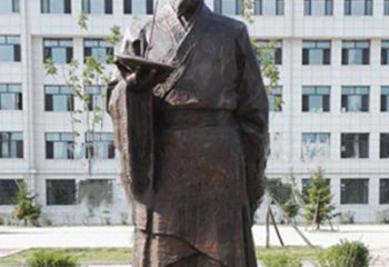南京传承古代珍贵文化—祖冲之铜雕塑