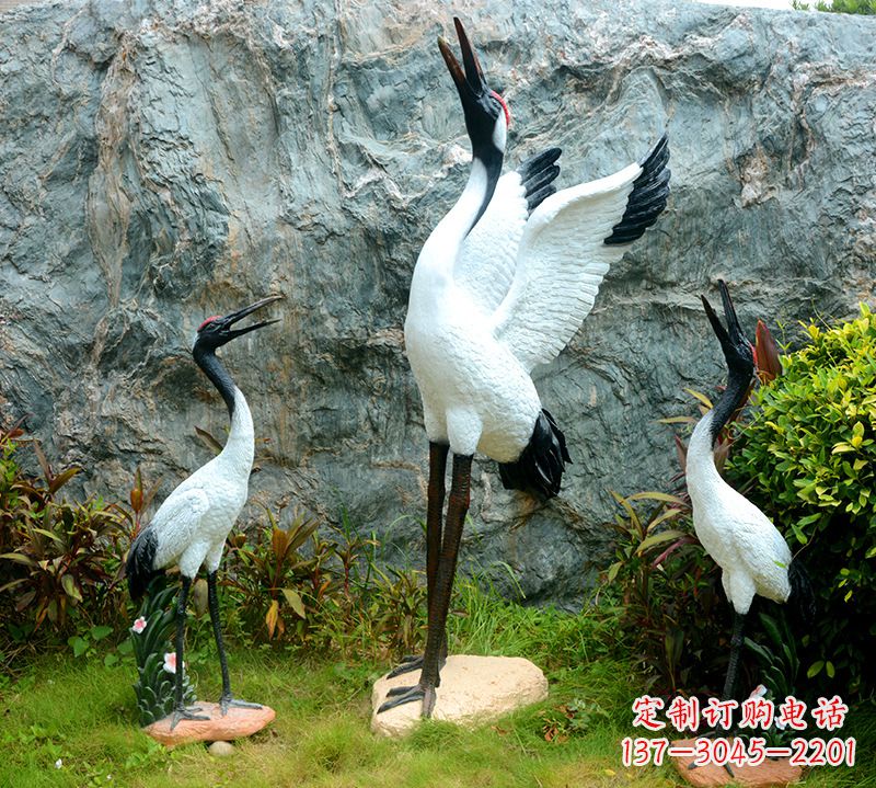 南京故宫仙鹤雕塑