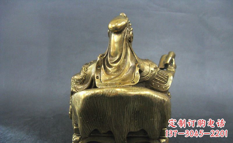 南京关公读春秋武财神铜雕