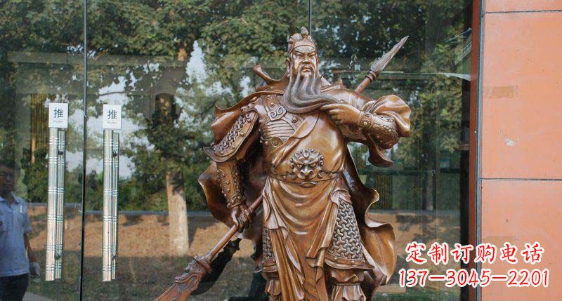 南京关公古代人物铜雕