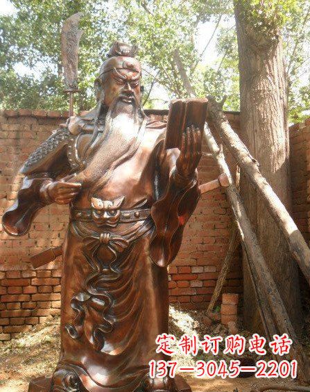 南京全新关公铜雕,让你的收藏更个性!