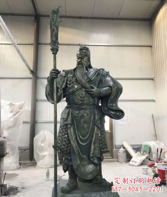 南京关公人物铜雕 (2)