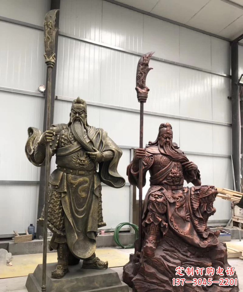 南京关公人物铜雕1