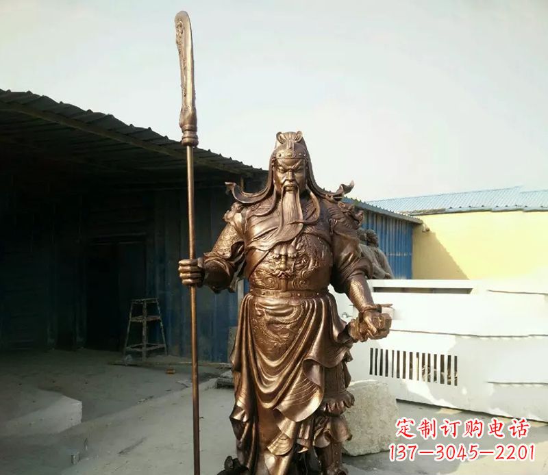 南京中领雕塑定制关公铜雕