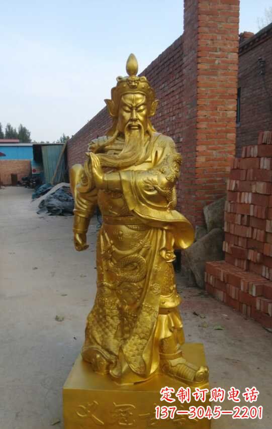 南京精美关公铜像雕塑