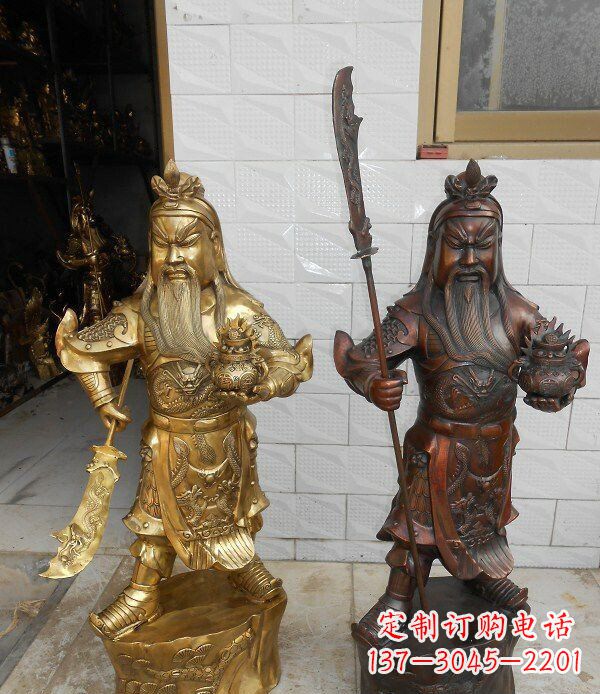 南京拥有历史韵味的关公武财神铜雕