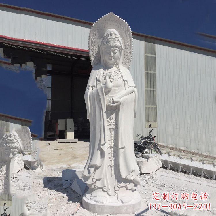 南京观音大理石雕塑,让你的家居更具仪式感