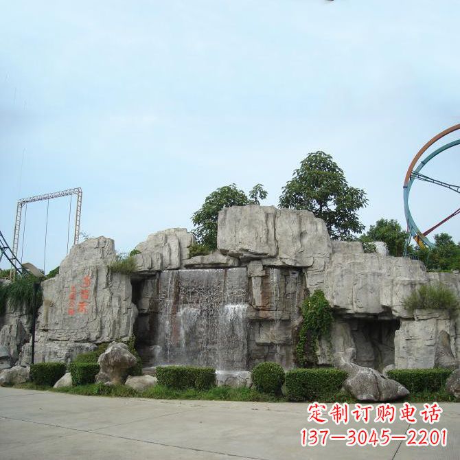 南京中领雕塑专业定制GRC塑石假山雕塑