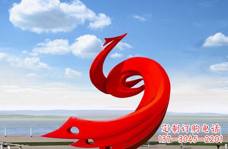 南京广场不锈钢抽象凤凰222