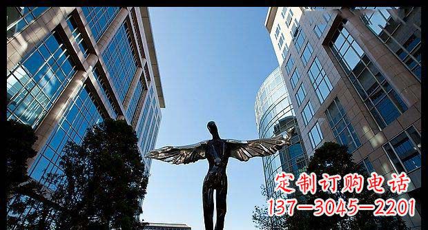 南京精美不锈钢抽象天使雕塑