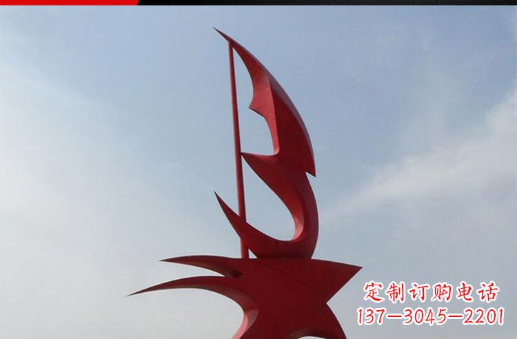 南京广场不锈钢船帆景观雕塑