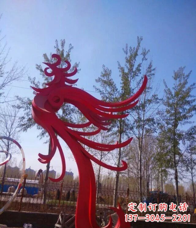 南京中领雕塑凤凰大型抽象雕塑