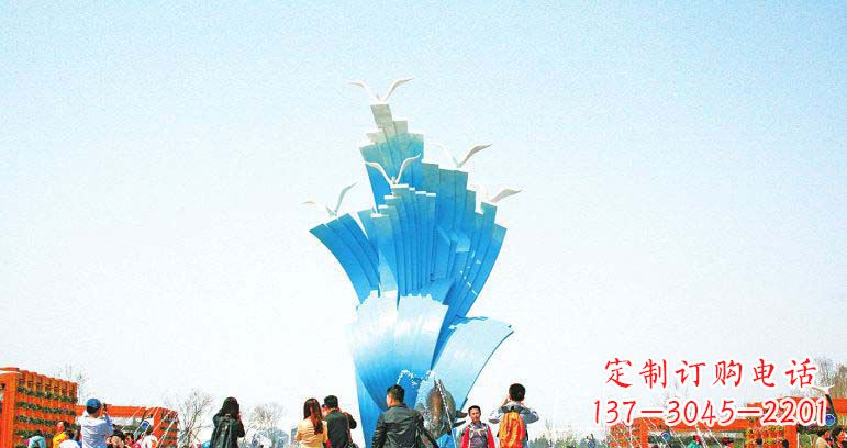 南京光彩熠熠的海鸥雕塑