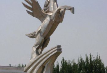 南京不锈钢飞马——室外城市雕塑的新趋势
