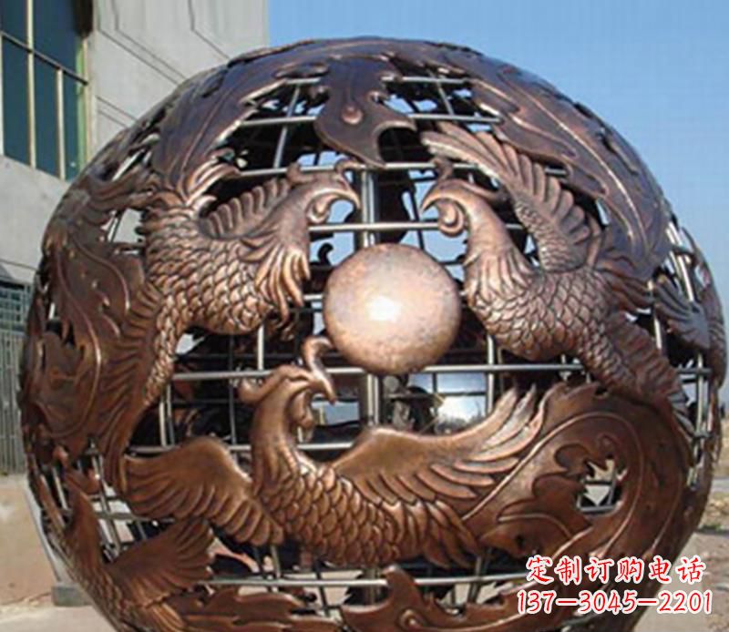 南京中领雕塑定制经典龙凤雕塑;
